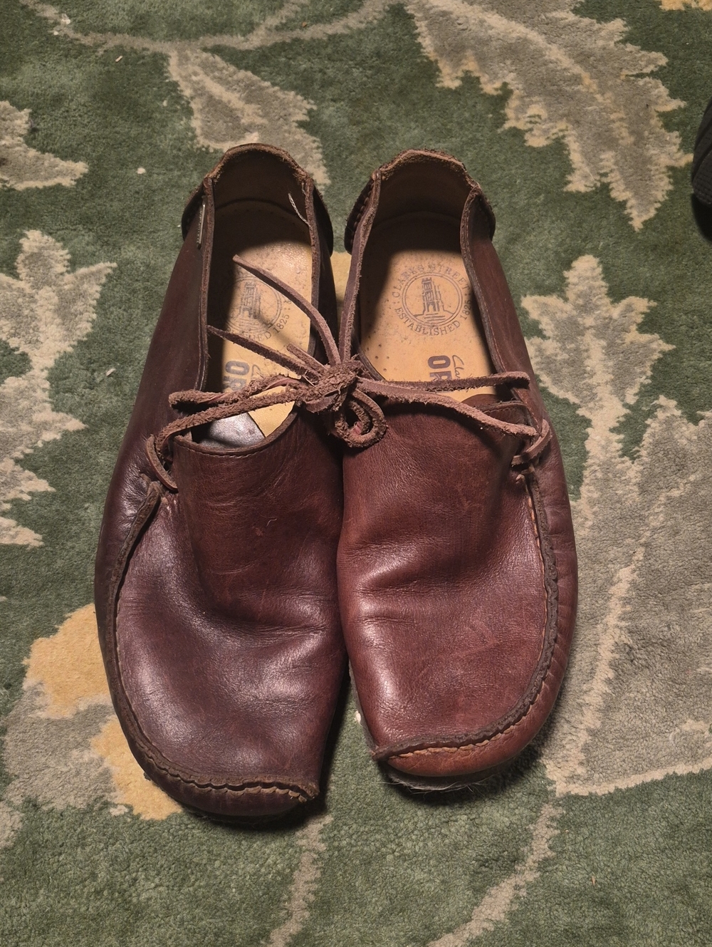 Clarks Men's Brown Leather Slip-On Loafers
